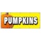 Signmission PUMPKINS BANNER SIGN pumpkin patch halloween signs B-120 Pumpkins - alternate 1